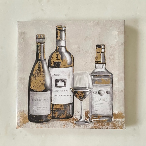 Metallic Gold Spirits Canvas Wall Decor - Picture 1 of 7